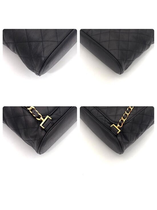 Chanel Quilted Caviar Leather Chain Backpack Black main image 7